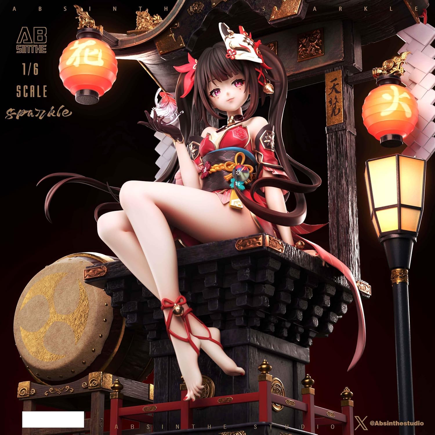 Amazon.co.jp: 花火 はなび フィギュア 1/6スケール 塗装済み完成品